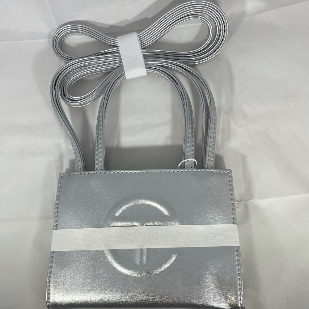 Telfar Small Silver Shopping Bag! Brand New and Authentic!